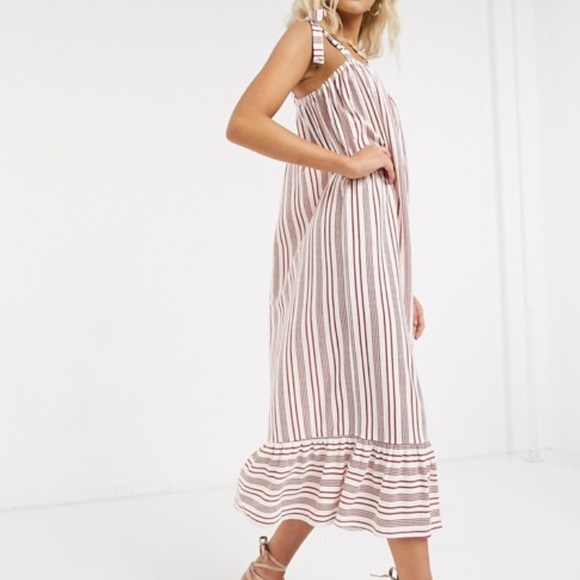 F L A S H • SALE • ASOS • Adorable White & Red Striped Dress - Picture 3 of 10